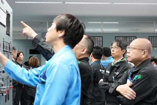 女川原子力発電所での現地視察の画像